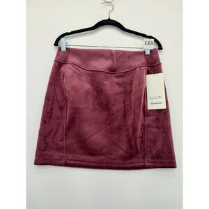 Sundance Pink Suede Skirt
